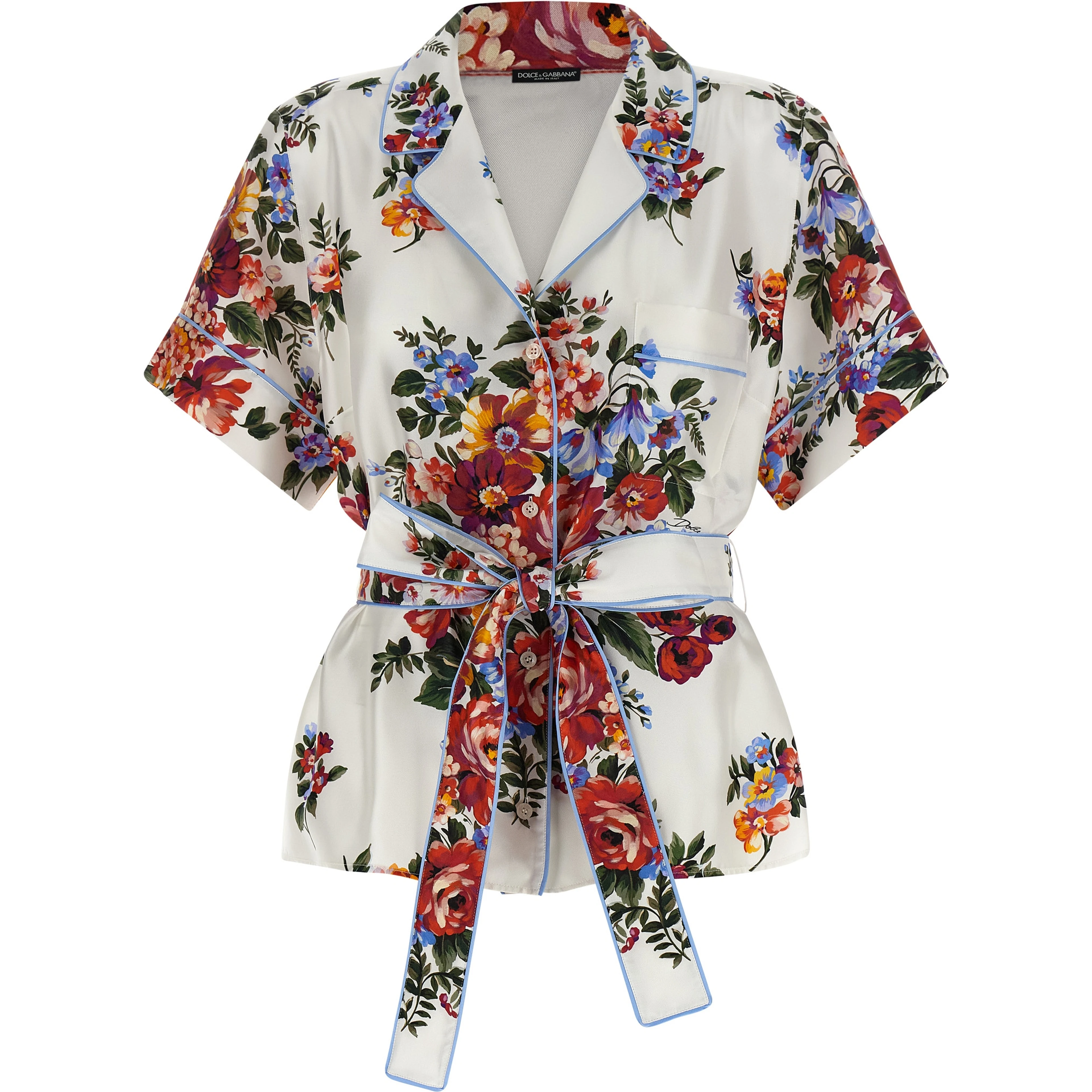 White Silk Blouse