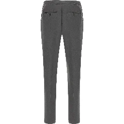 Gray Lyocell Casual Pants