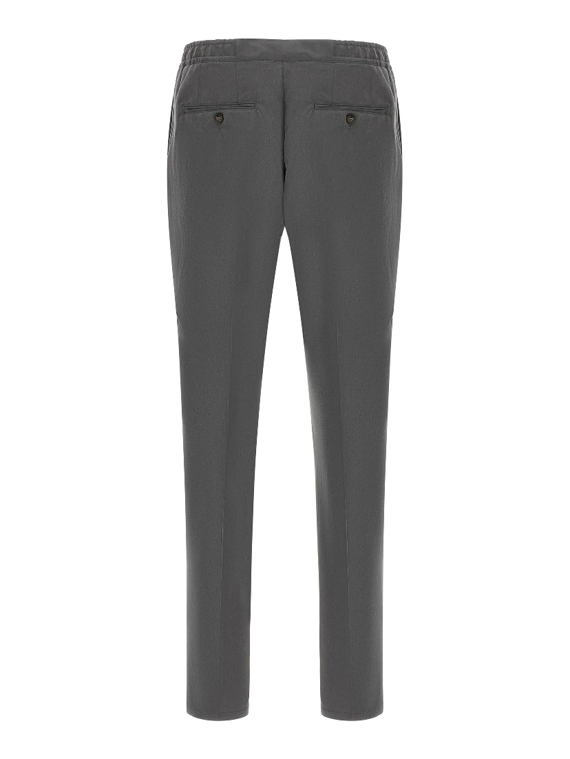 Gray Lyocell Casual Pants