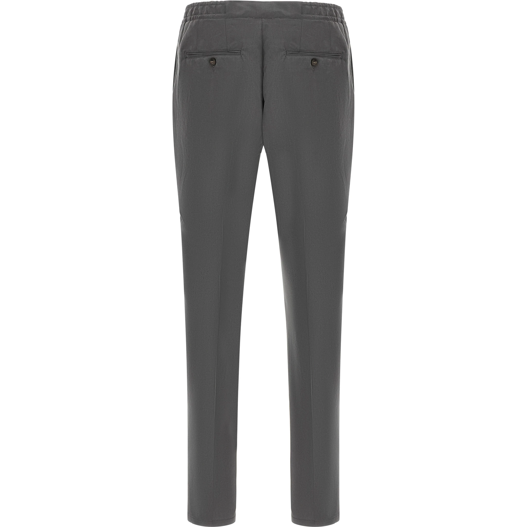 Gray Lyocell Casual Pants