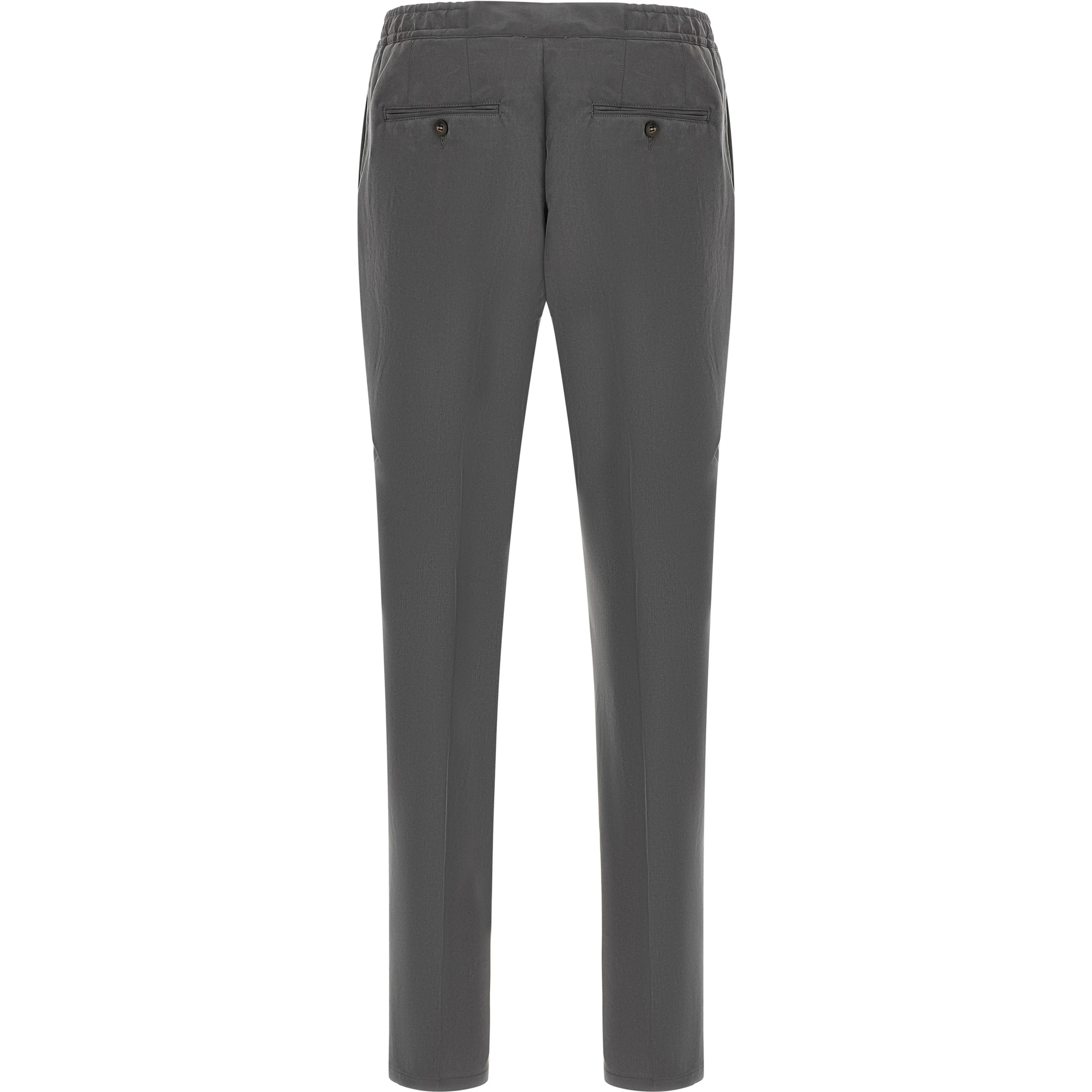Gray Lyocell Casual Pants