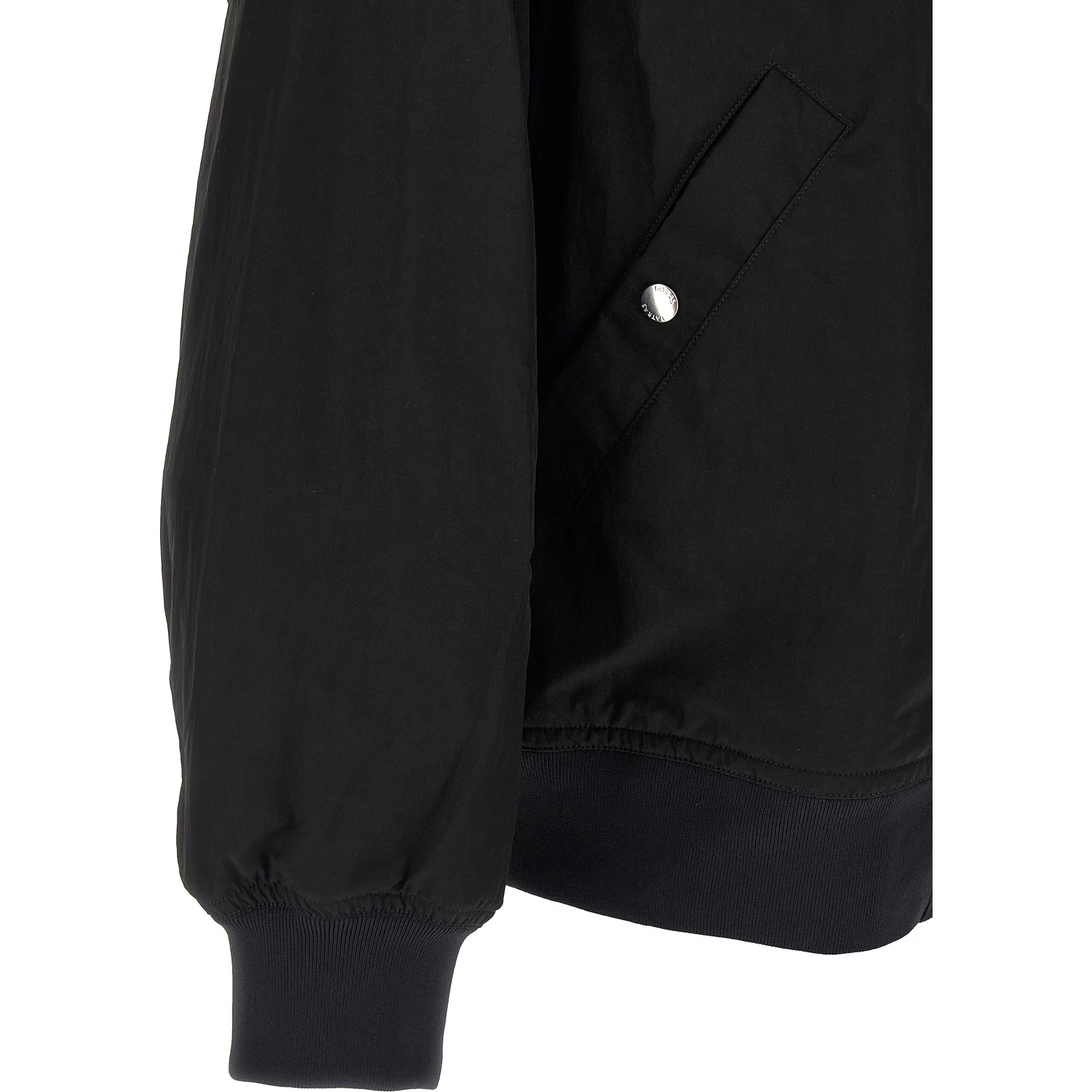 Black Nylon Bomber