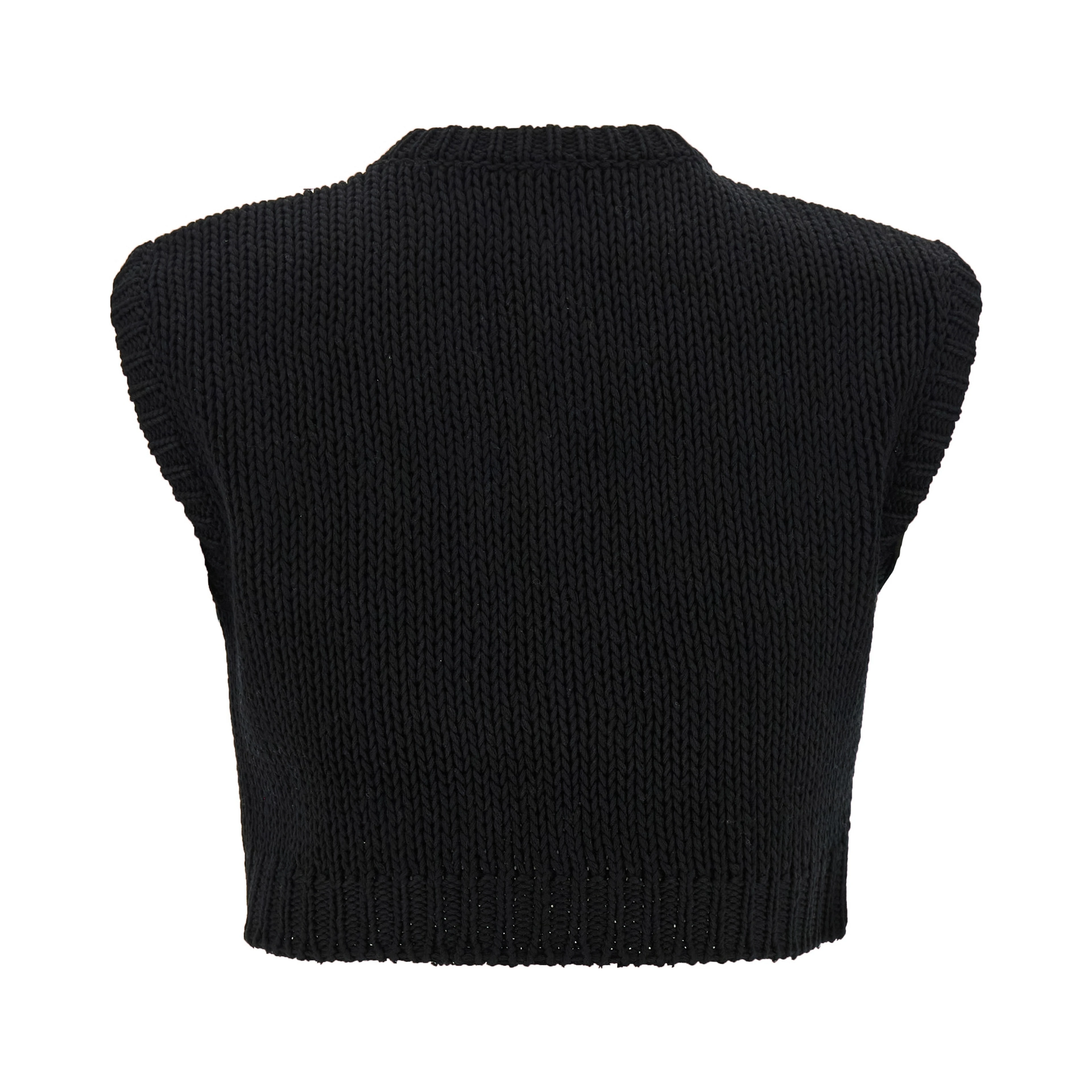 Black Cotton Cardigan