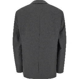 Gray Polyester Blazer