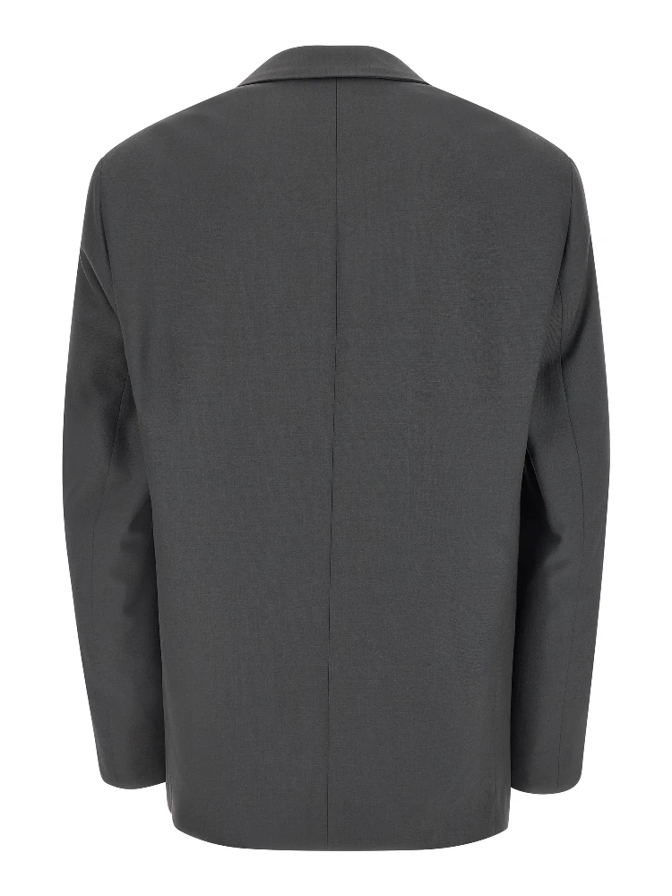Gray Polyester Blazer alternative
