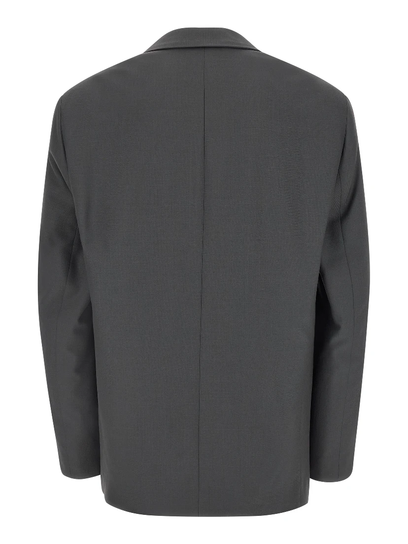 Gray Polyester Blazer
