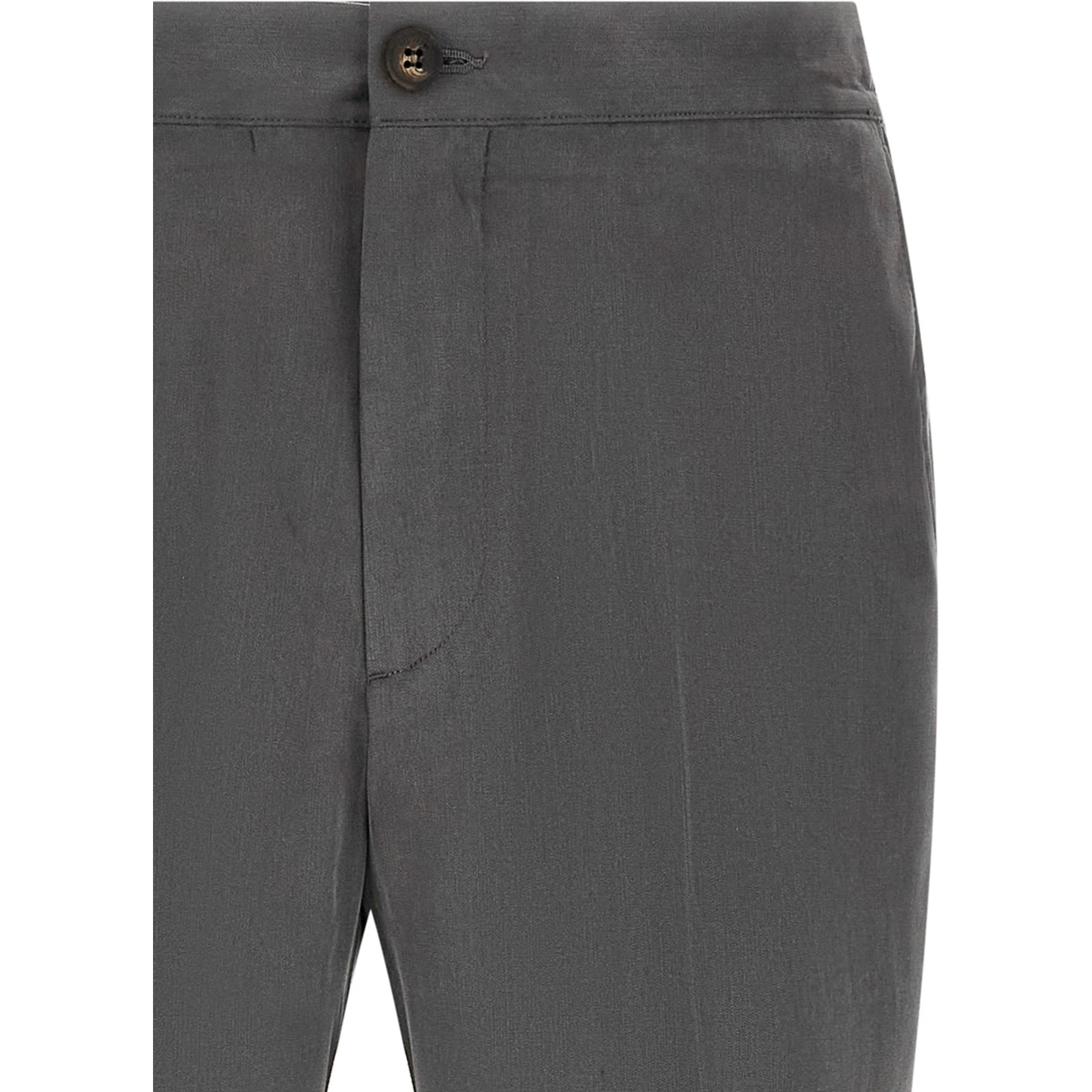 Gray Lyocell Casual Pants