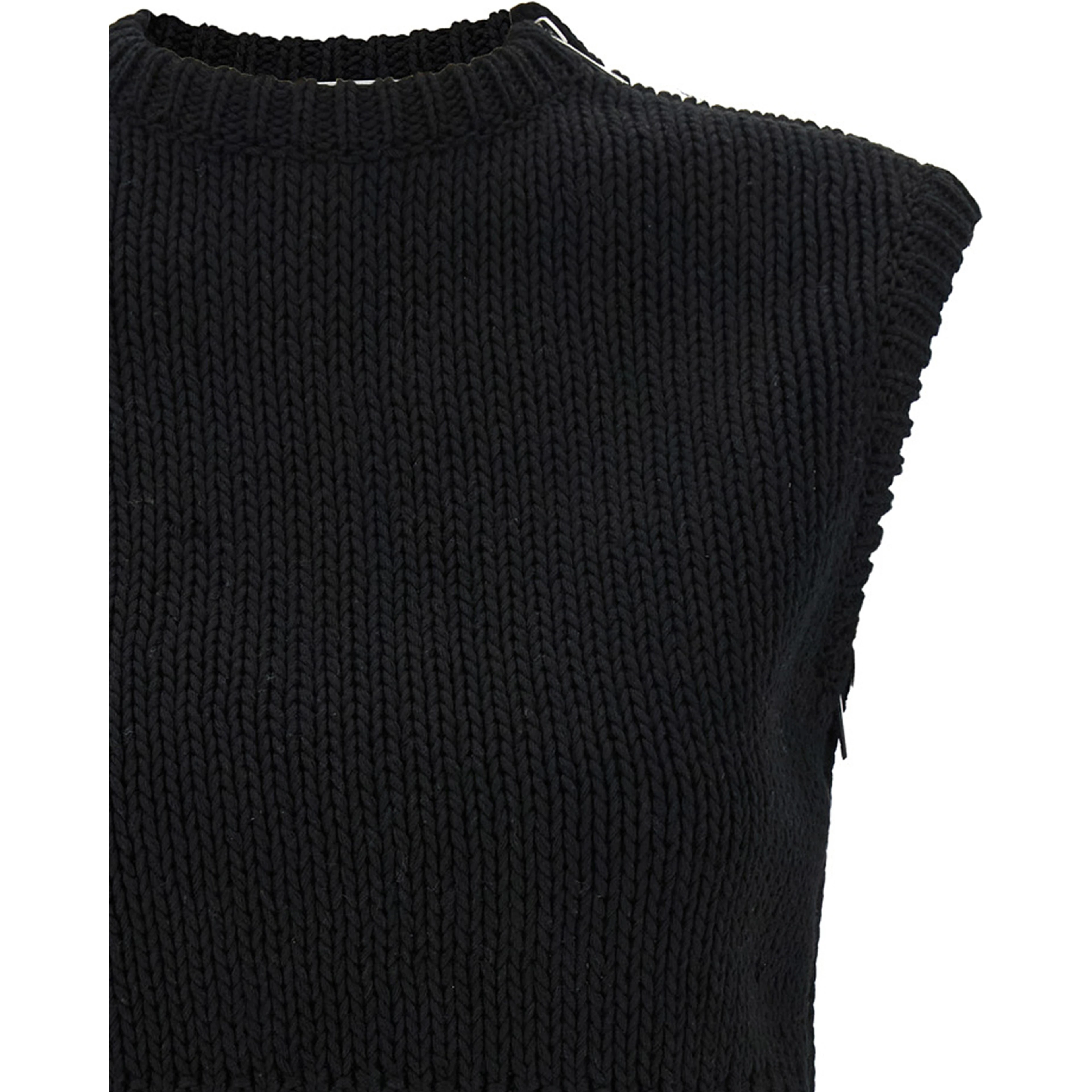 Black Cotton Cardigan