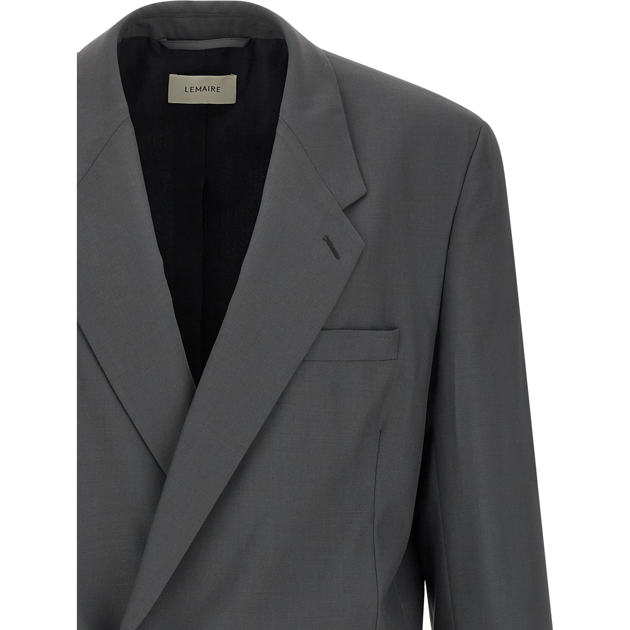Gray Polyester Blazer