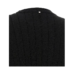 Black Viscose Short Dress
