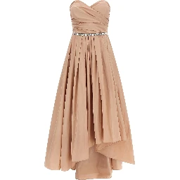 Multicolor Polyester Long Dress