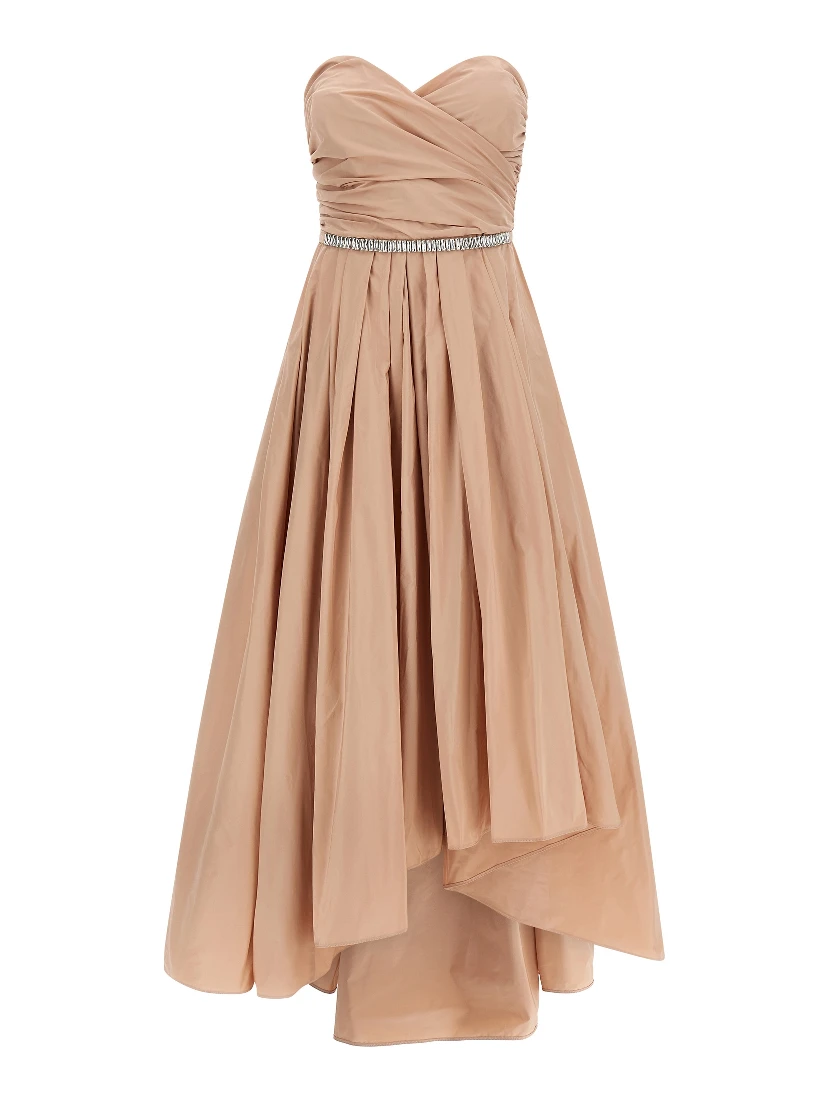 Multicolor Polyester Long Dress