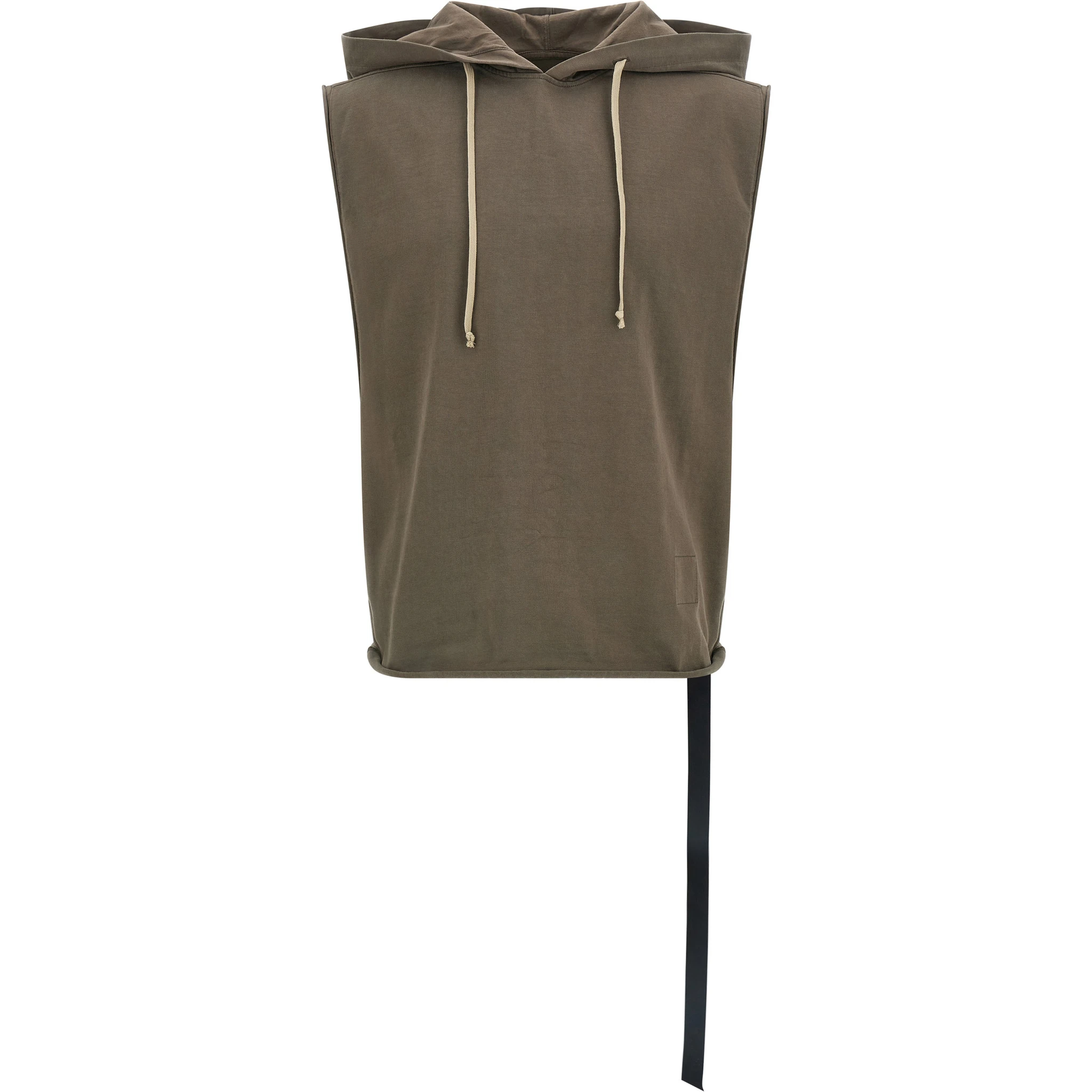 Brown Cotton Sleeveles Sweater