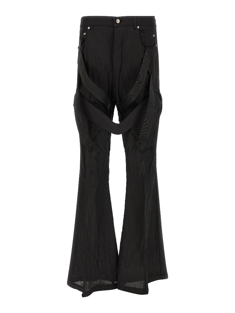 Black Copper Flared Pants