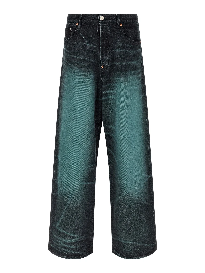 Blue Cotton Jeans Denim