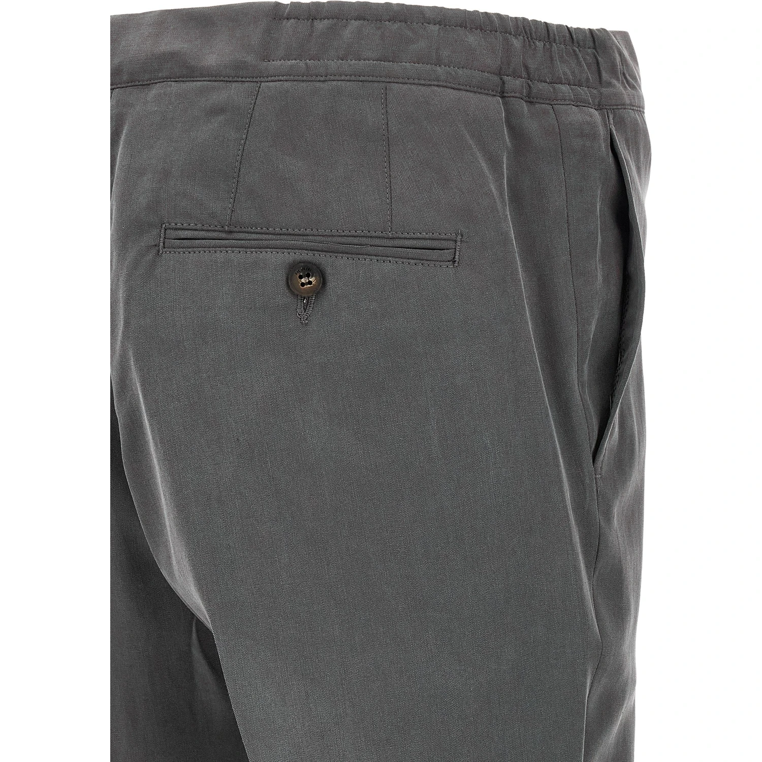 Gray Lyocell Casual Pants