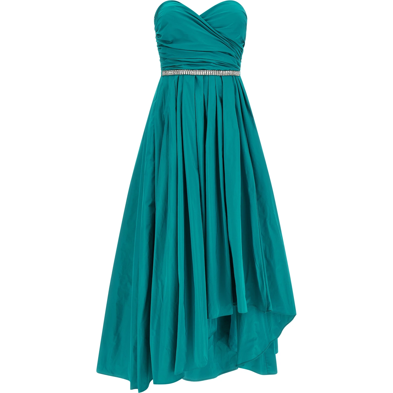 Bicolor Polyester Long Dress