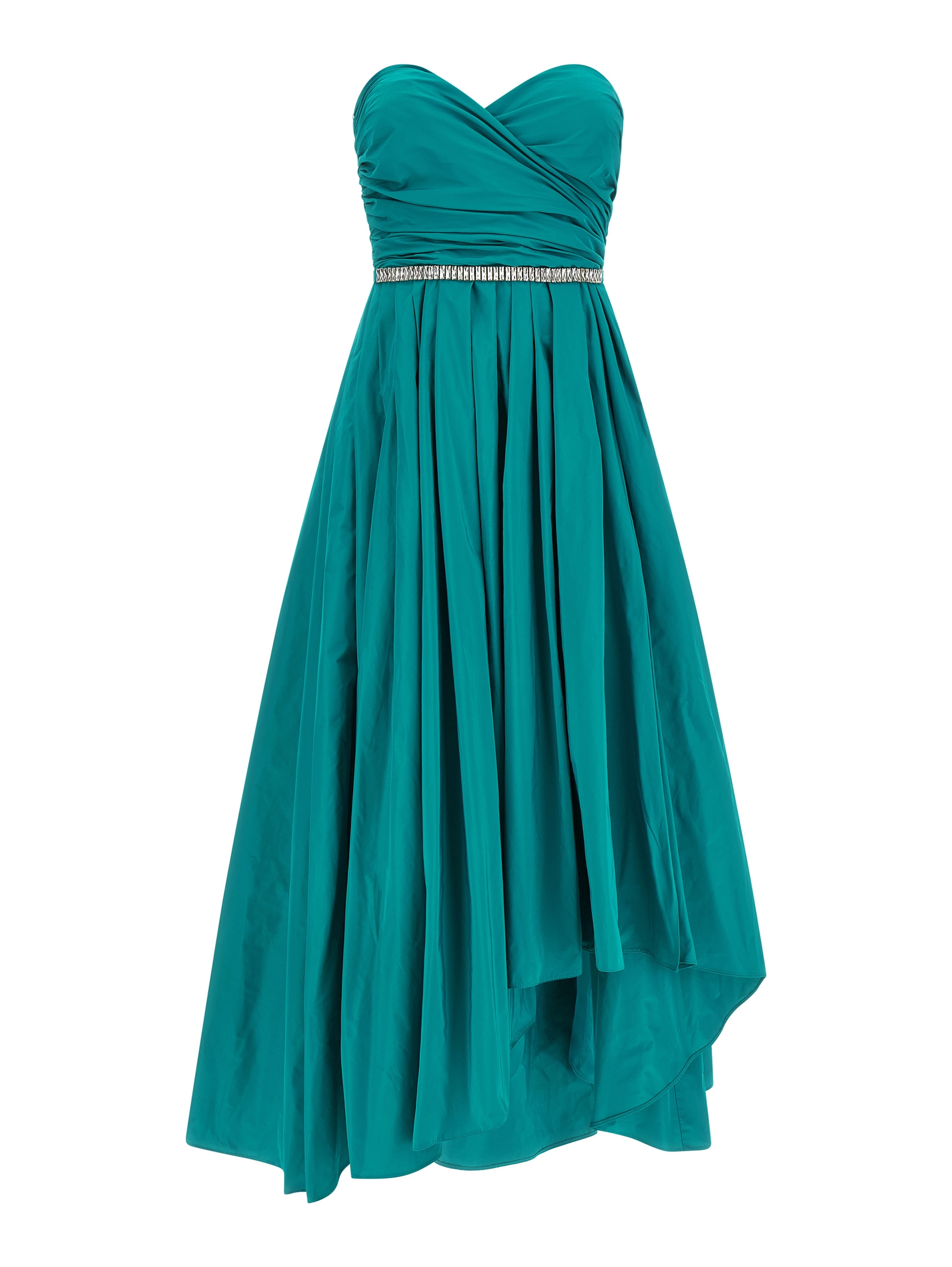Bicolor Polyester Long Dress