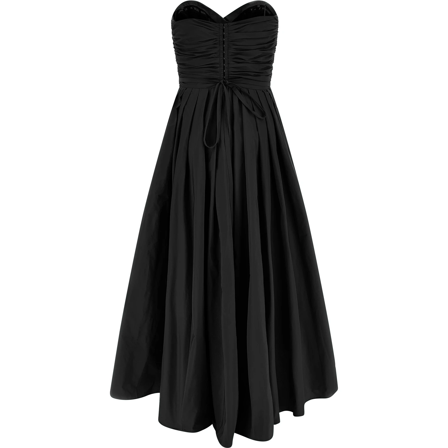 Black Polyester Long Dress
