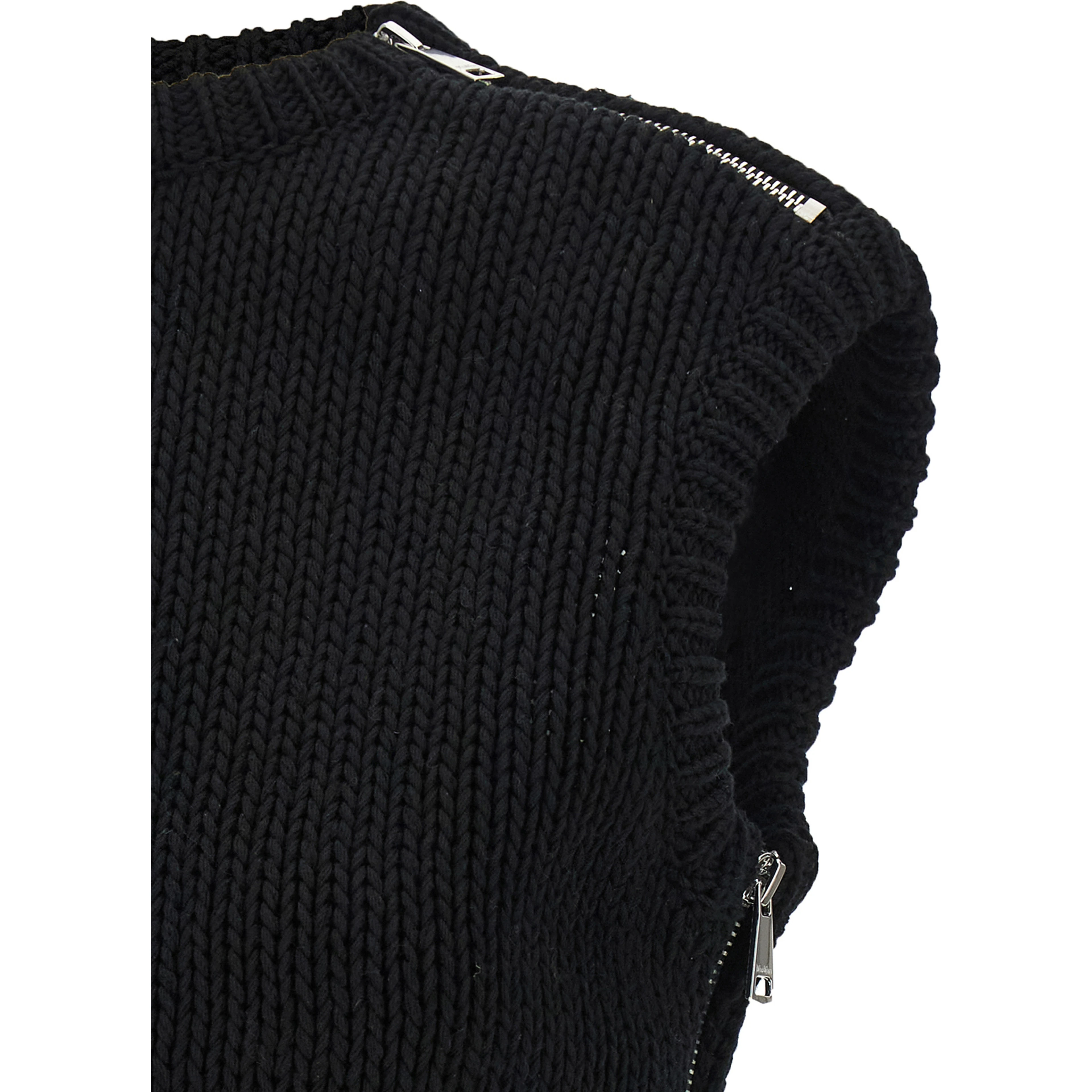 Black Cotton Cardigan