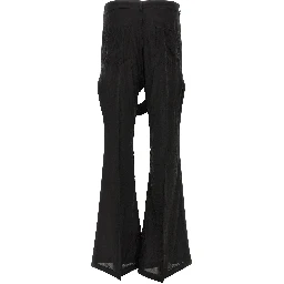 Black Copper Flared Pants