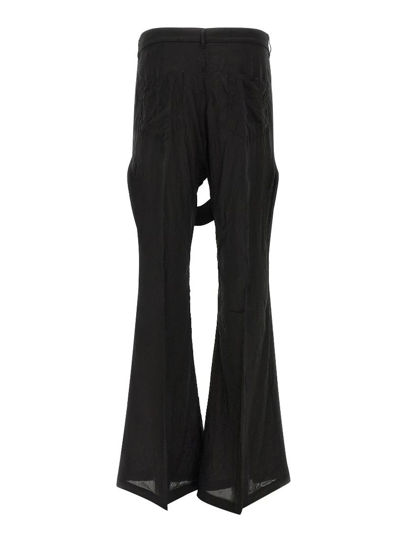 Black Copper Flared Pants