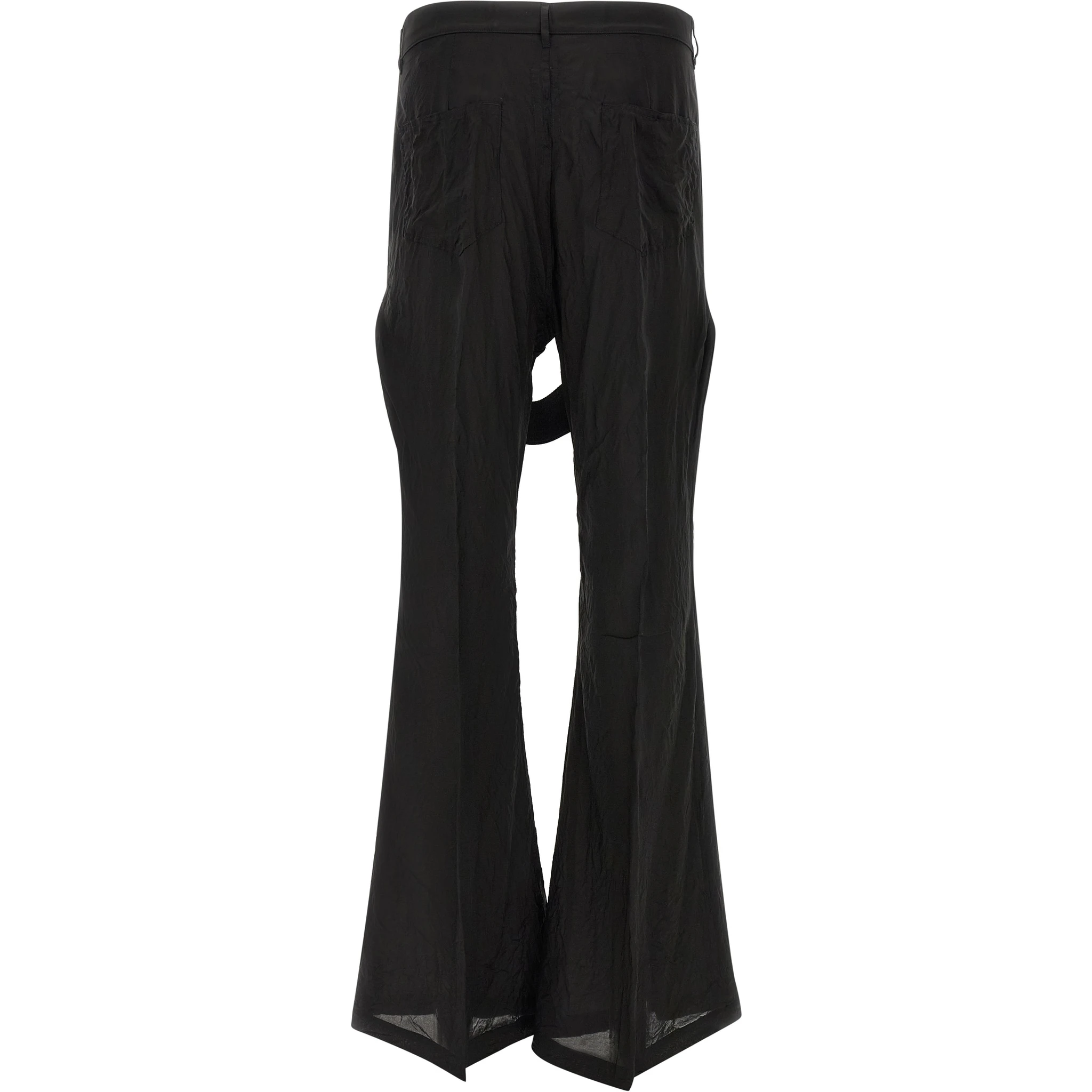 Black Copper Flared Pants