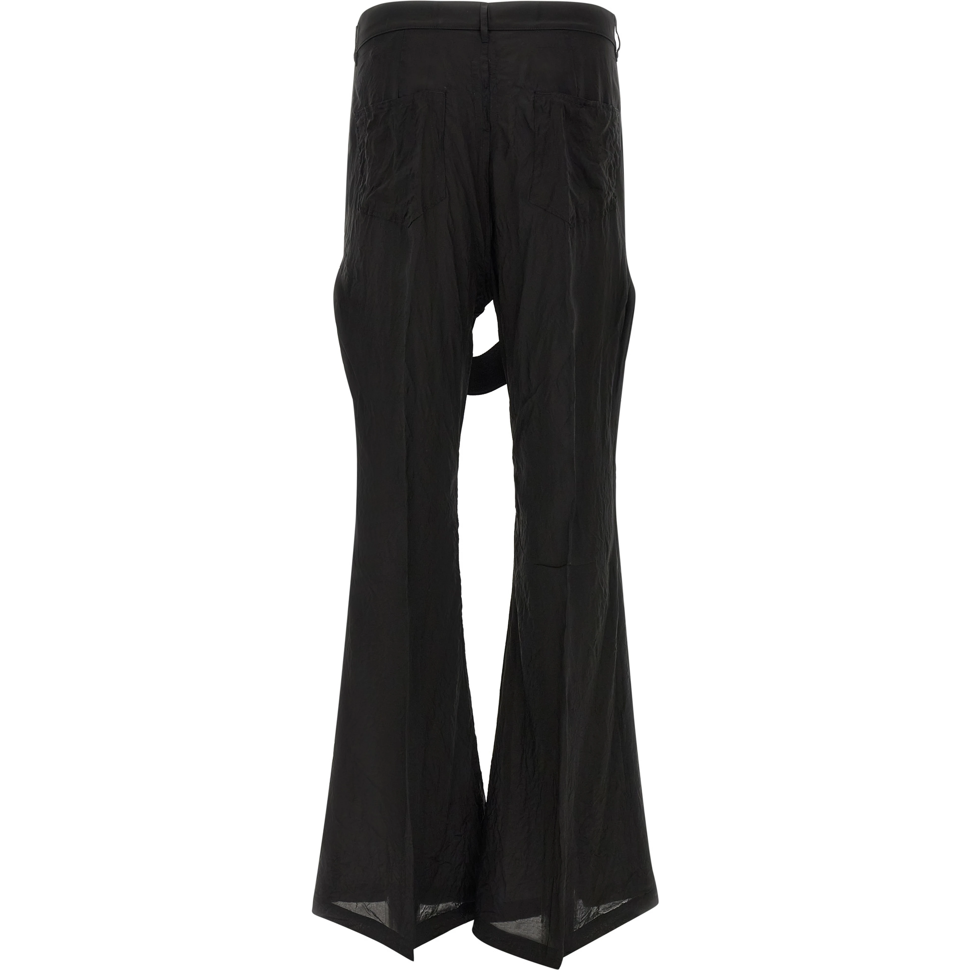 Black Copper Flared Pants