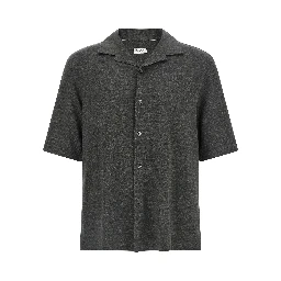 Gray Linen Blouse
