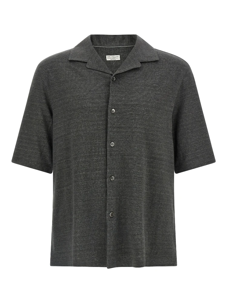 Gray Linen Blouse