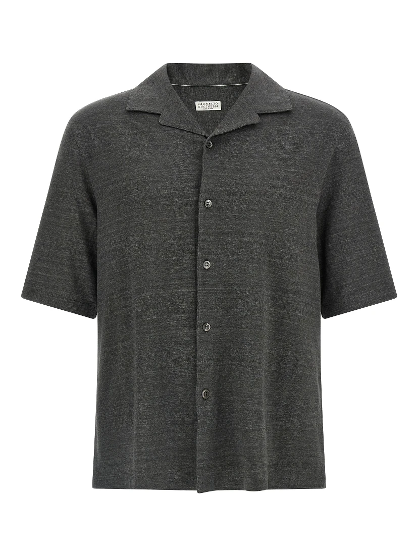 Gray Linen Blouse