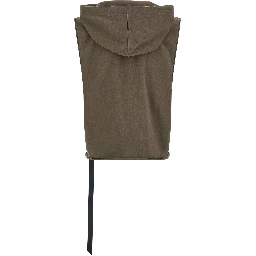 Brown Cotton Sleeveles Sweater