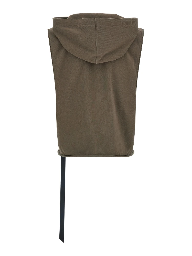 Brown Cotton Sleeveles Sweater alternative