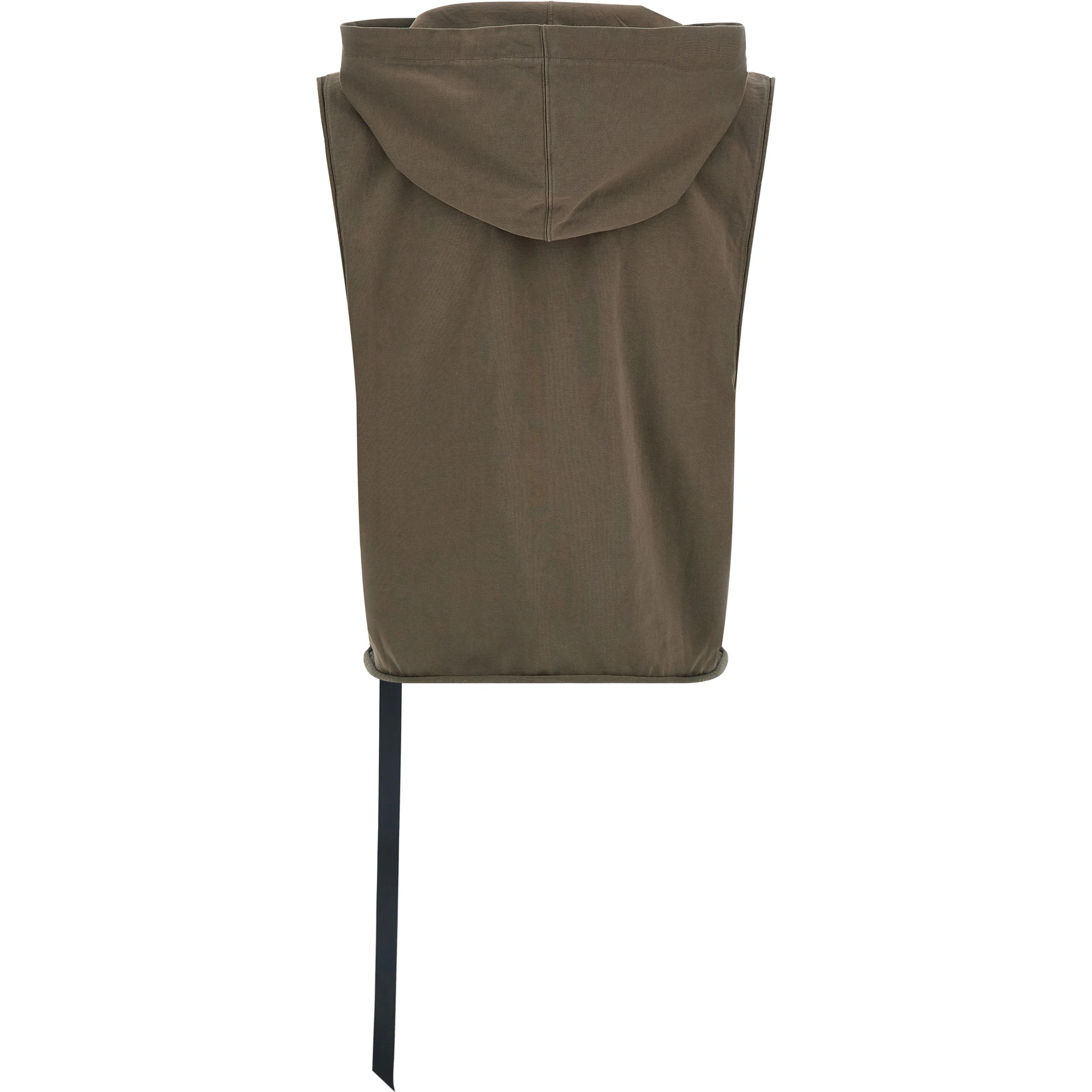 Brown Cotton Sleeveles Sweater