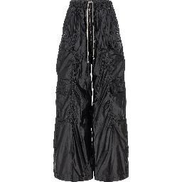 Black Nylon Cargo Pants