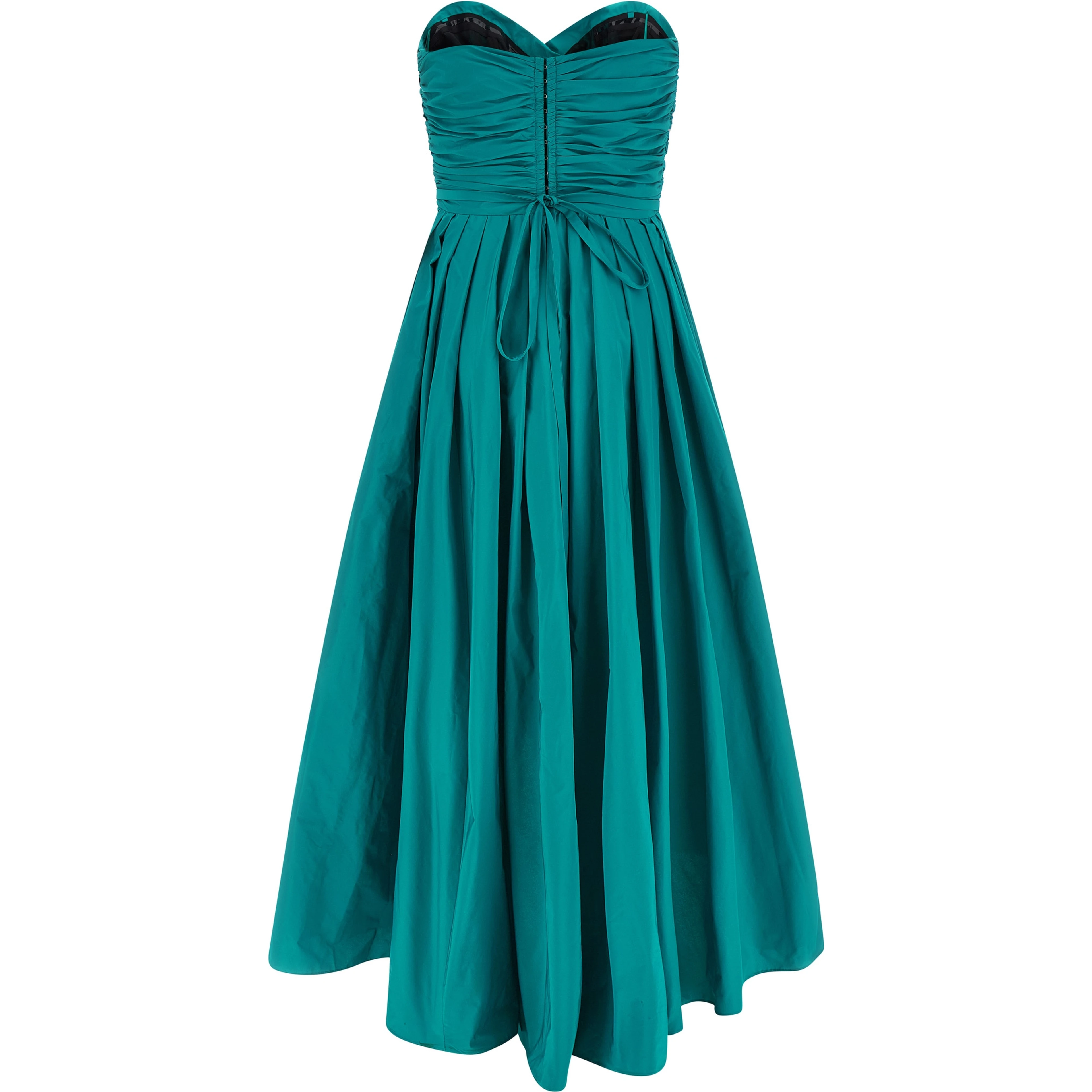 Bicolor Polyester Long Dress