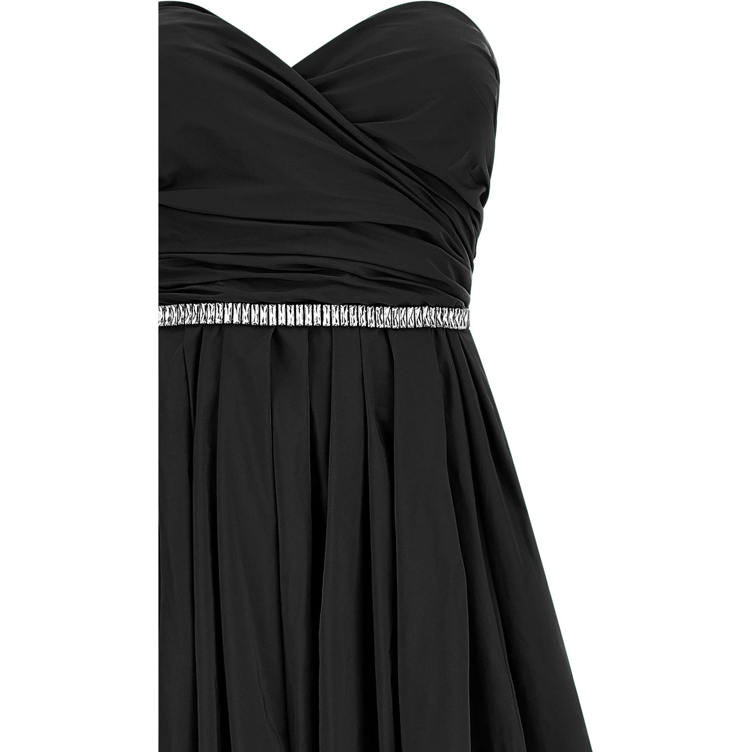 Black Polyester Long Dress