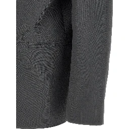 Gray Polyester Blazer