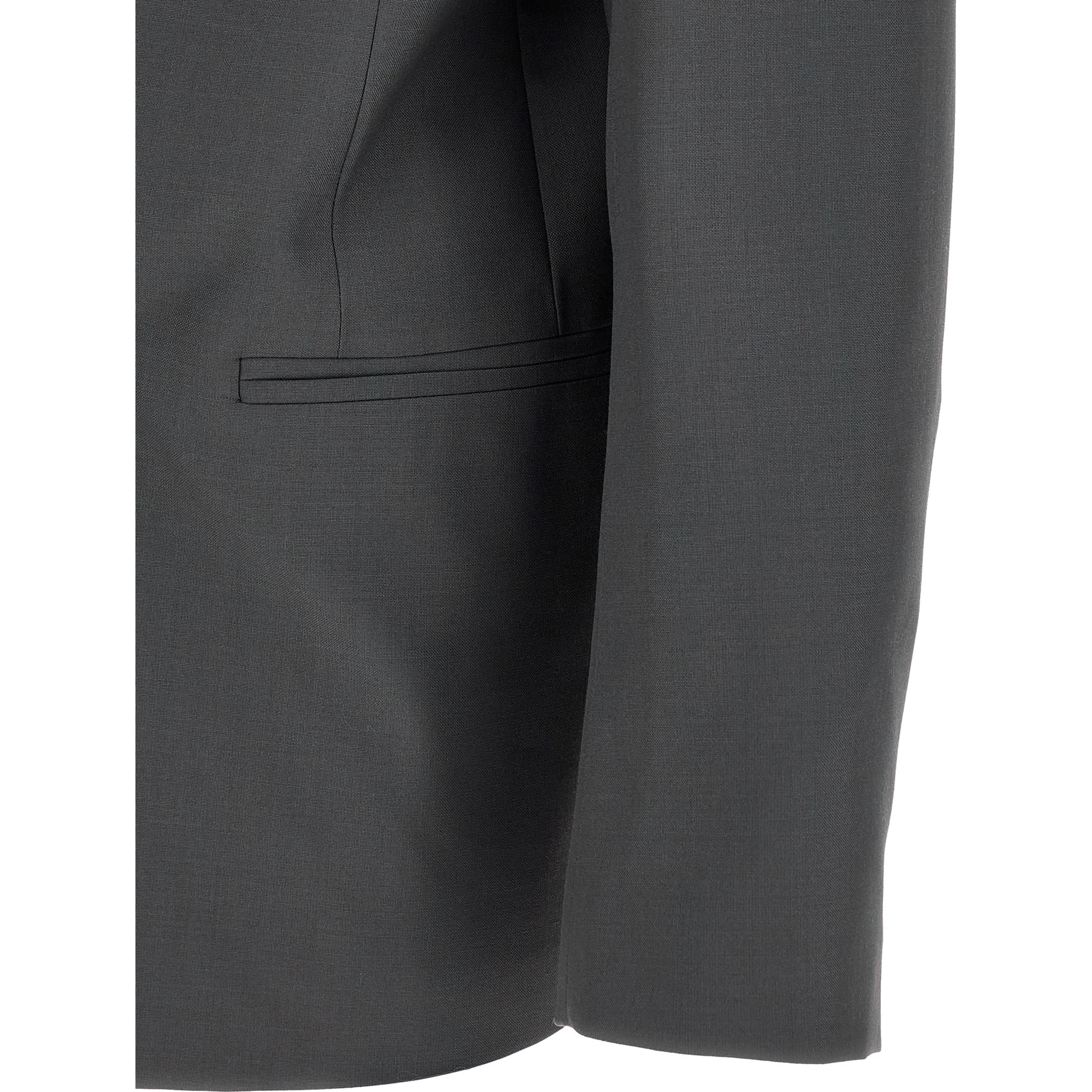 Gray Polyester Blazer