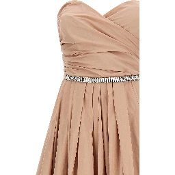 Multicolor Polyester Long Dress