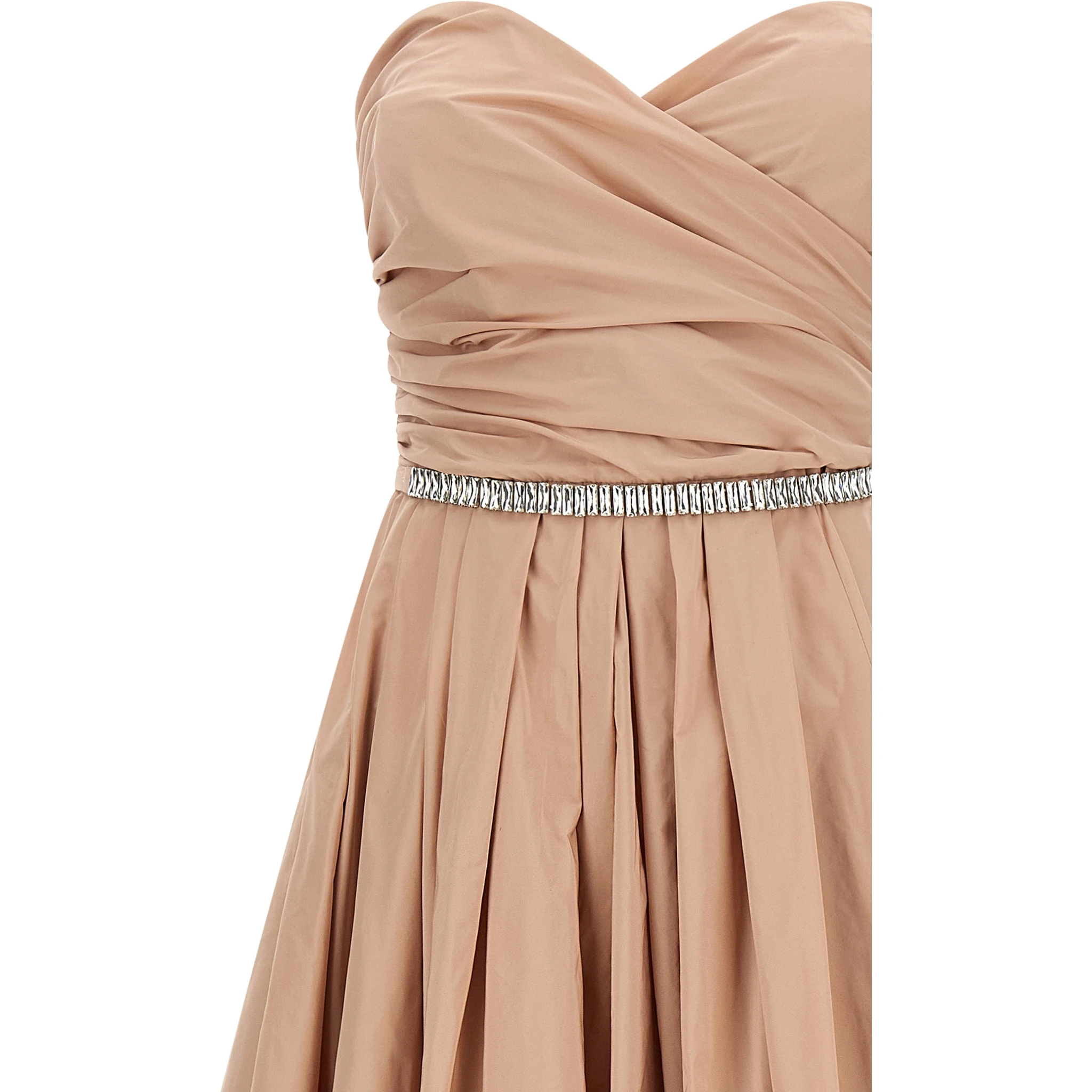 Multicolor Polyester Long Dress
