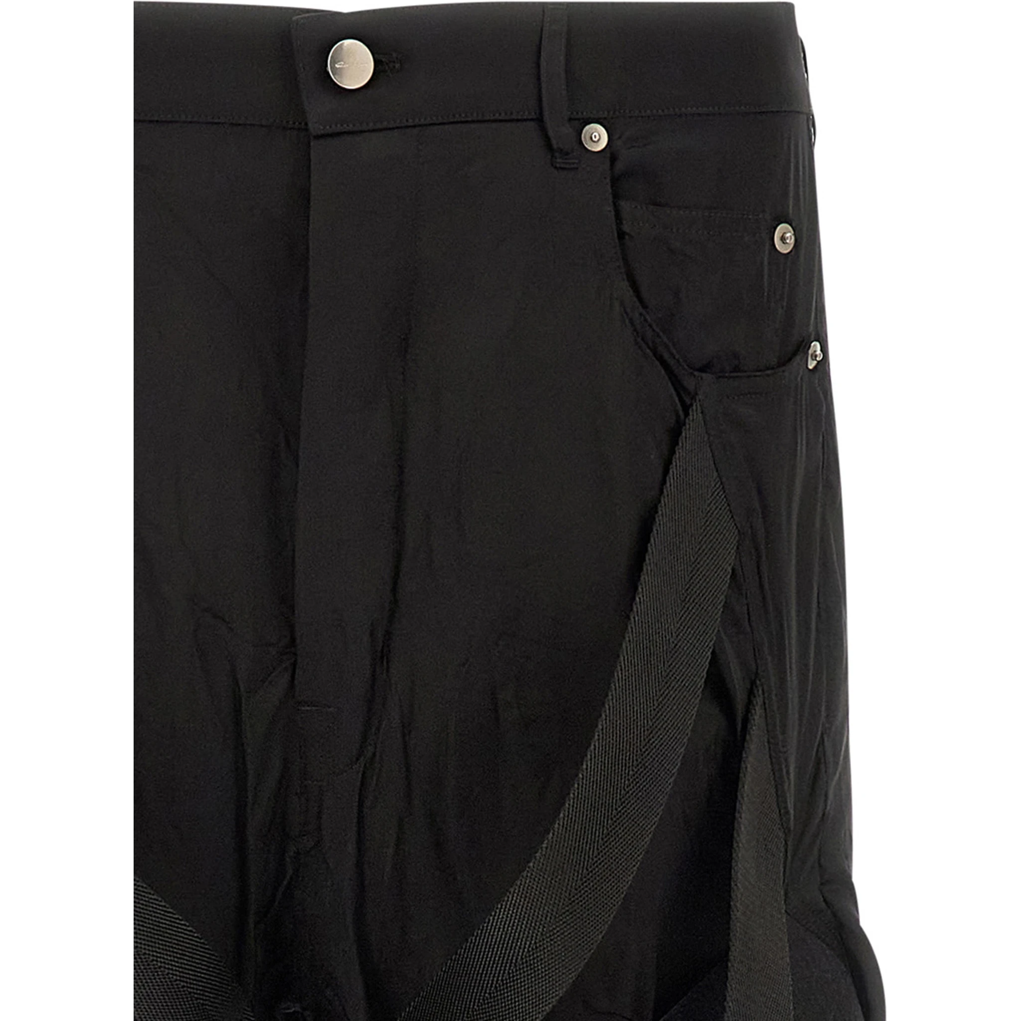 Black Copper Flared Pants