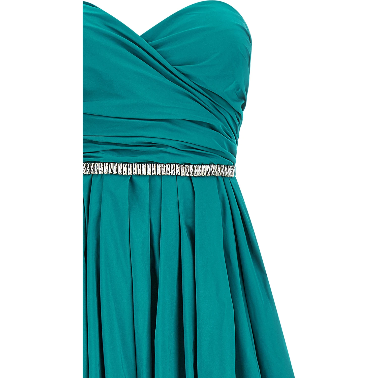 Bicolor Polyester Long Dress