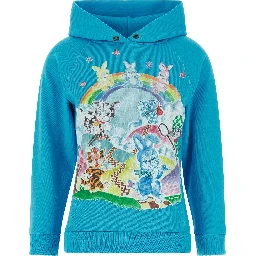 Blue Cotton Hoodie