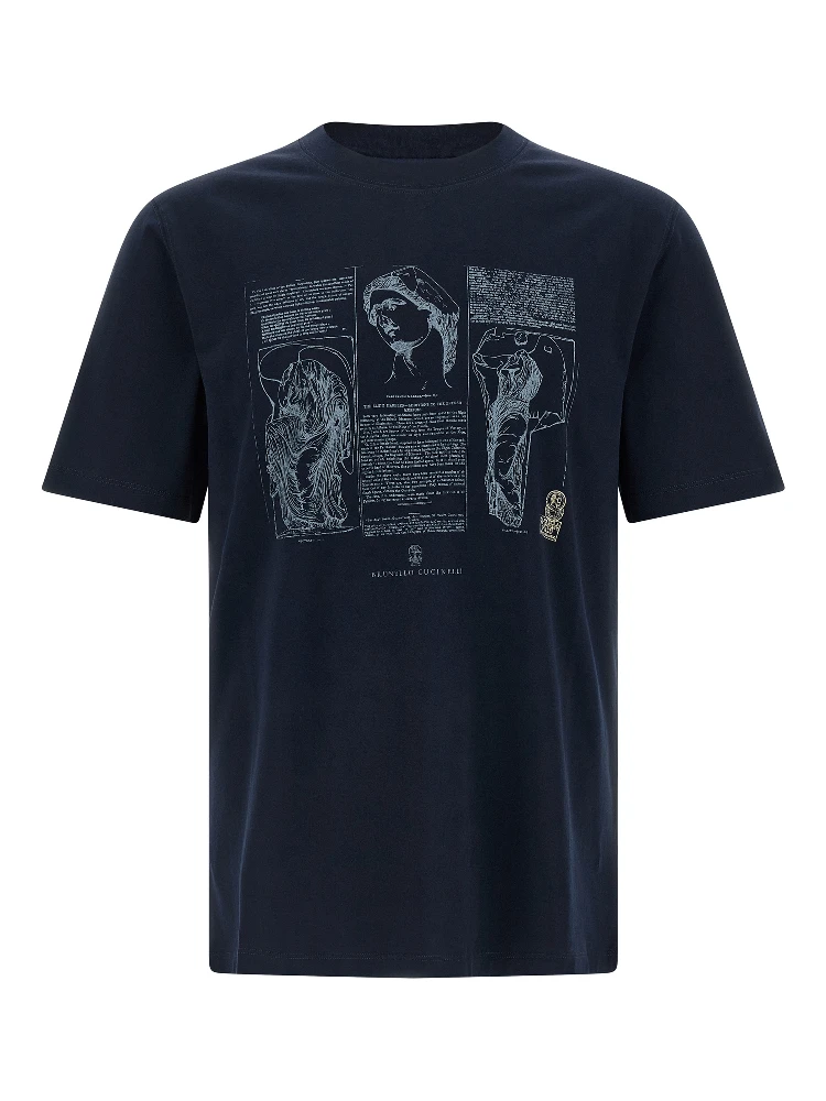 Blue Cotton T-Shirt