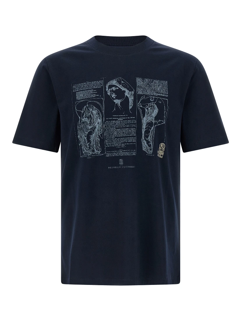 Blue Cotton T-Shirt