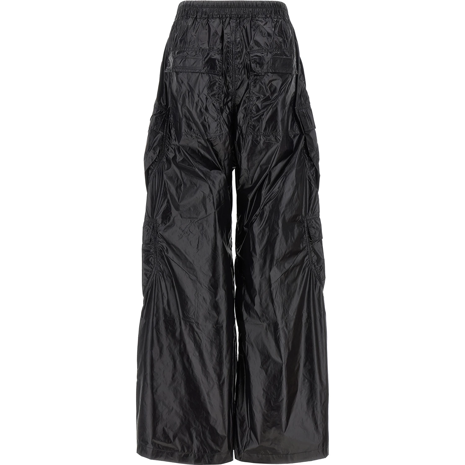 Black Nylon Cargo Pants