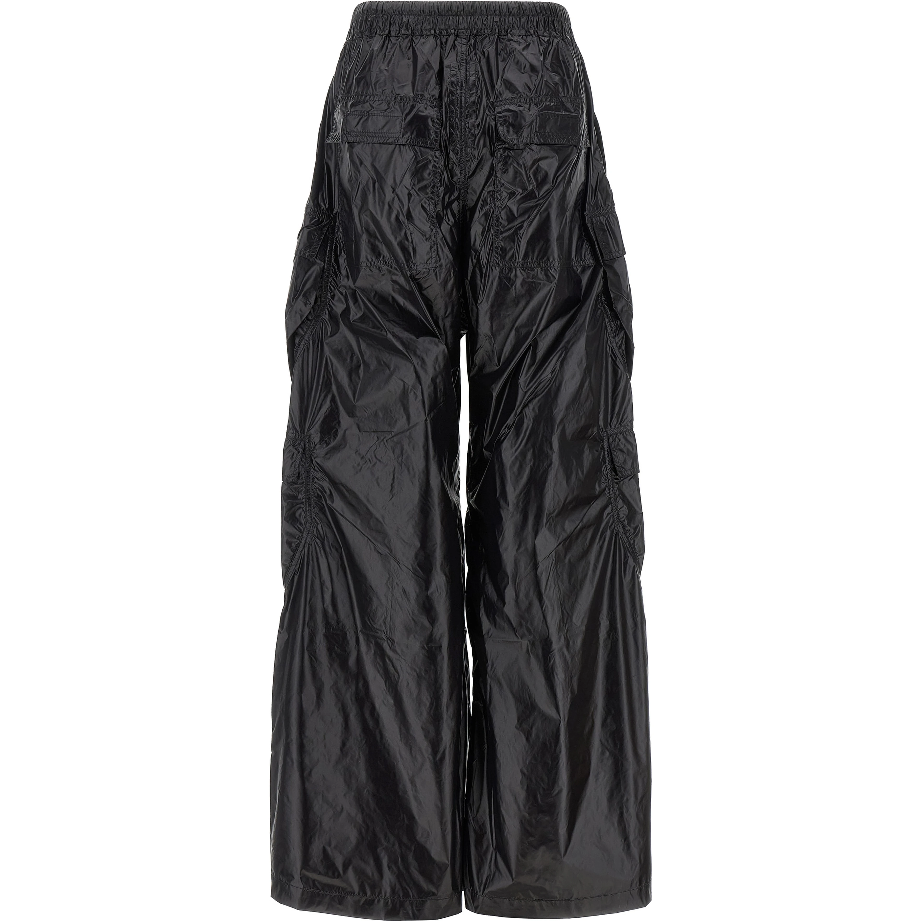 Black Nylon Cargo Pants