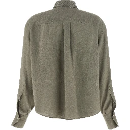 Bicolor Linen Blouse