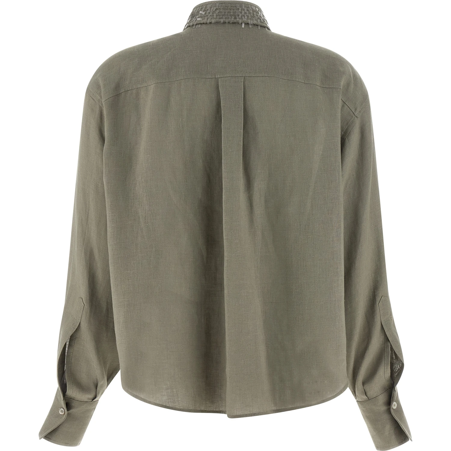 Bicolor Linen Blouse